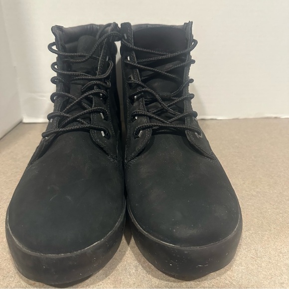 Timberland Dausette Women Black Hiking Boots 9.5 Nubuk Suede High Top Sneakers - Picture 6 of 11